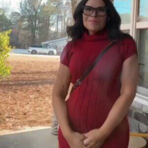 Pink Republic Red Knit Sweater Turtleneck Knit Adorable Size M Red